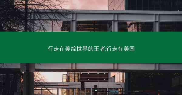 行走在美综世界的王者;行走在美国