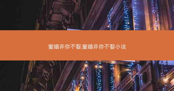 蜜婚非你不娶,蜜婚非你不娶小说