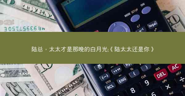 陆总，太太才是那晚的白月光;《陆太太还是你》