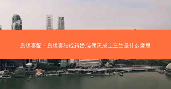 良缘喜配、良缘喜结成新婚,佳偶天成定三生是什么意思