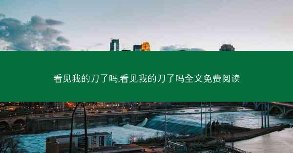 看见我的刀了吗,看见我的刀了吗全文免费阅读