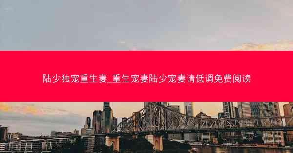 陆少独宠重生妻_重生宠妻陆少宠妻请低调免费阅读