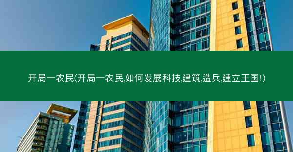 开局一农民(开局一农民,如何发展科技,建筑,造兵,建立王国!)