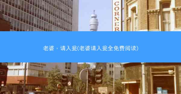 老婆，请入瓮(老婆请入瓮全免费阅读)